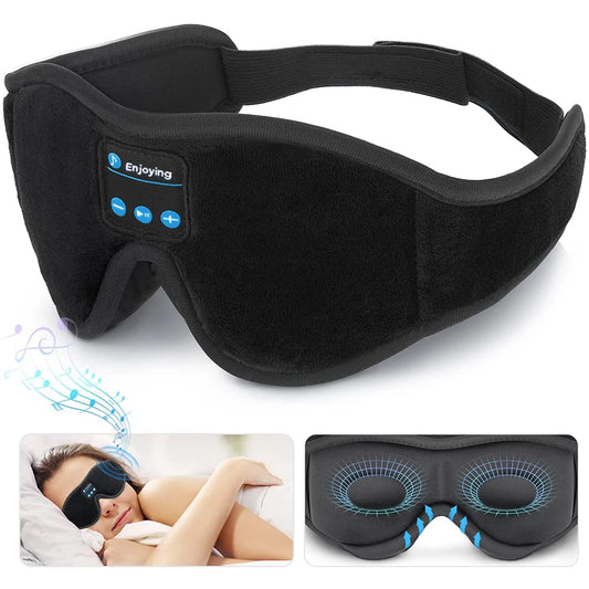 Bluetooth Sleep Mask Headphones – 3D Eye Cover with HD Sound