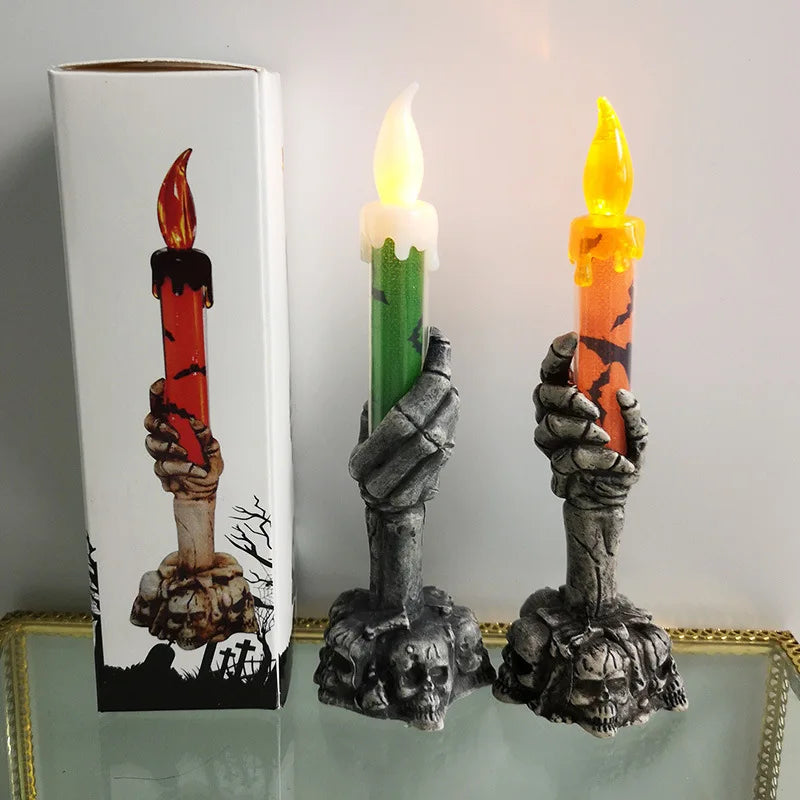 Halloween Decoration Led Ghost Candlelight Skeleton