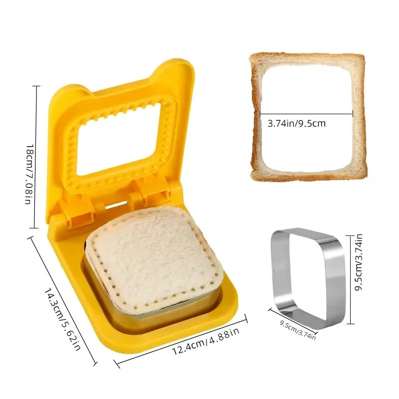Breakfast Buddy: Sandwich Maker with Fun Shapes