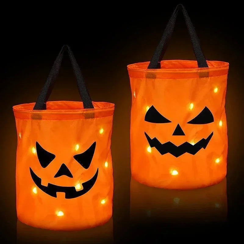 Trick Or Treat Bucket Pumpkin Candy Bags