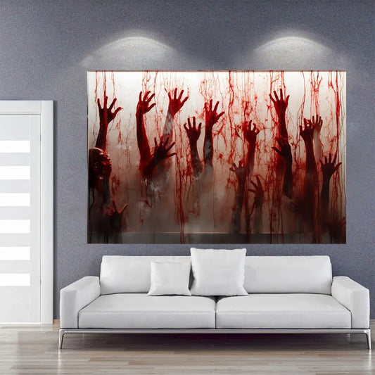 Blood Splatter Wall – Perfect for Halloween Parties