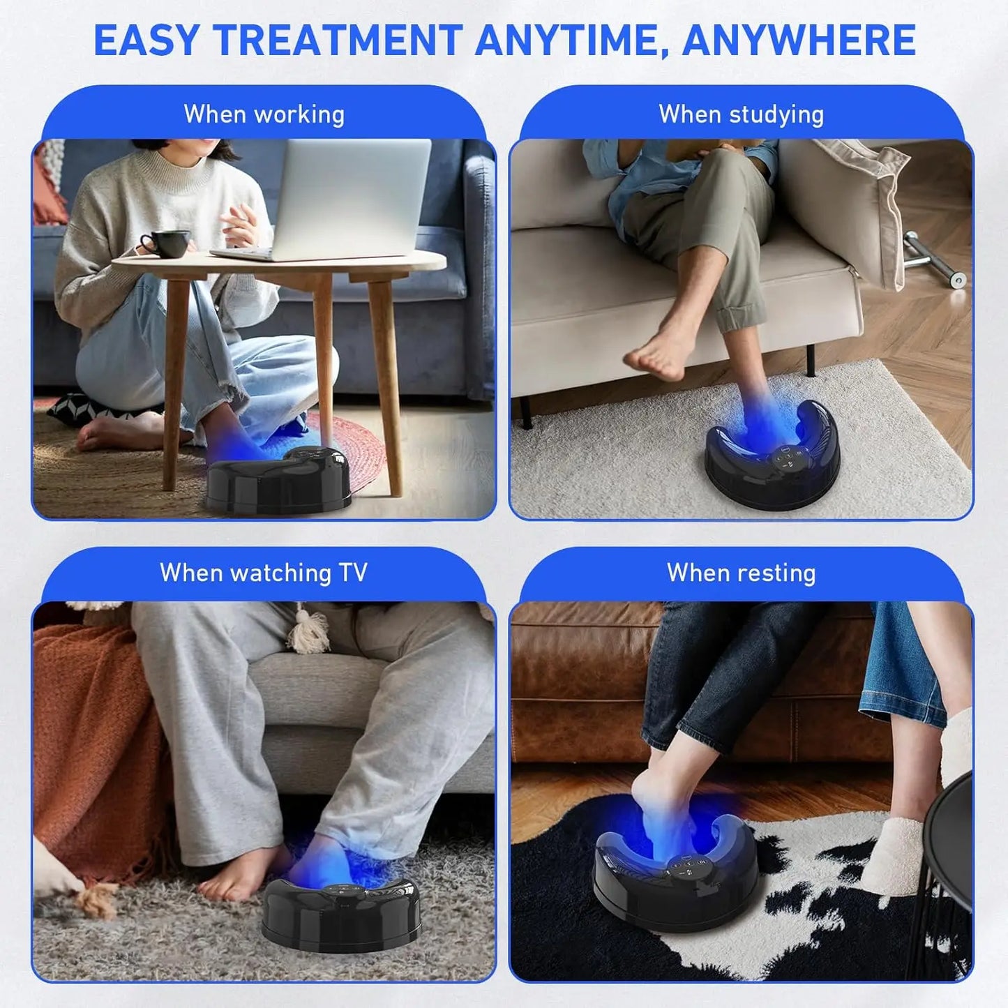 Wireless, Nail Fungus, Laser Device, Infrared, Blue Light, Anti-Fungal