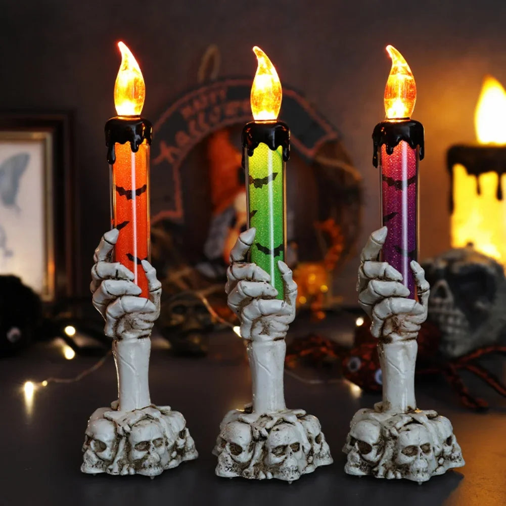 Halloween Decoration Led Ghost Candlelight Skeleton
