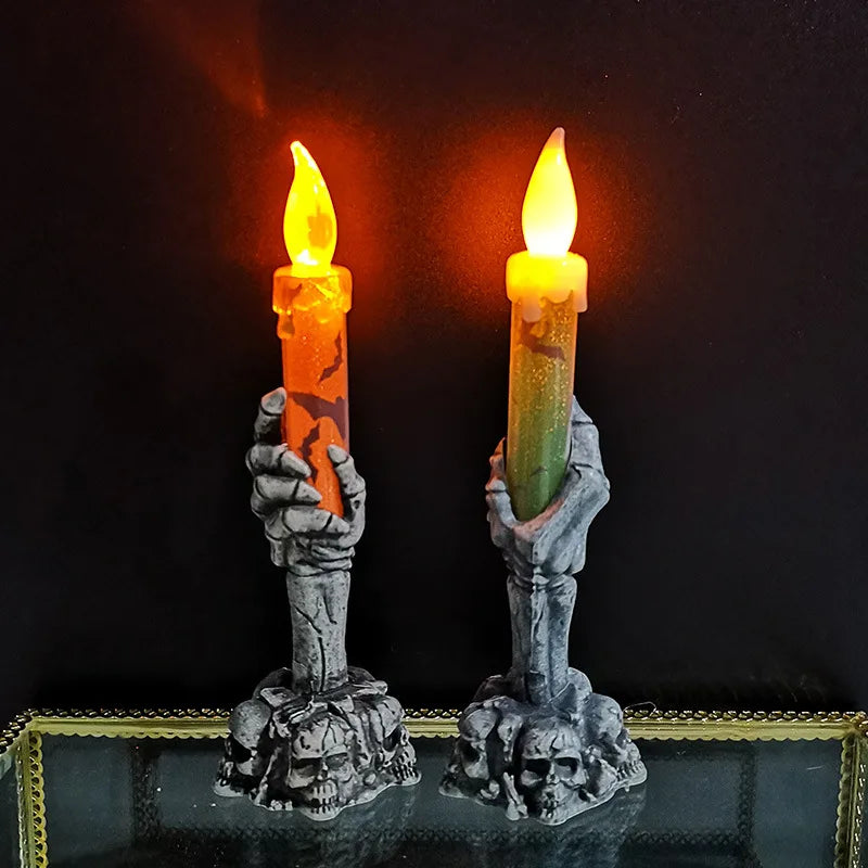 Halloween Decoration Led Ghost Candlelight Skeleton