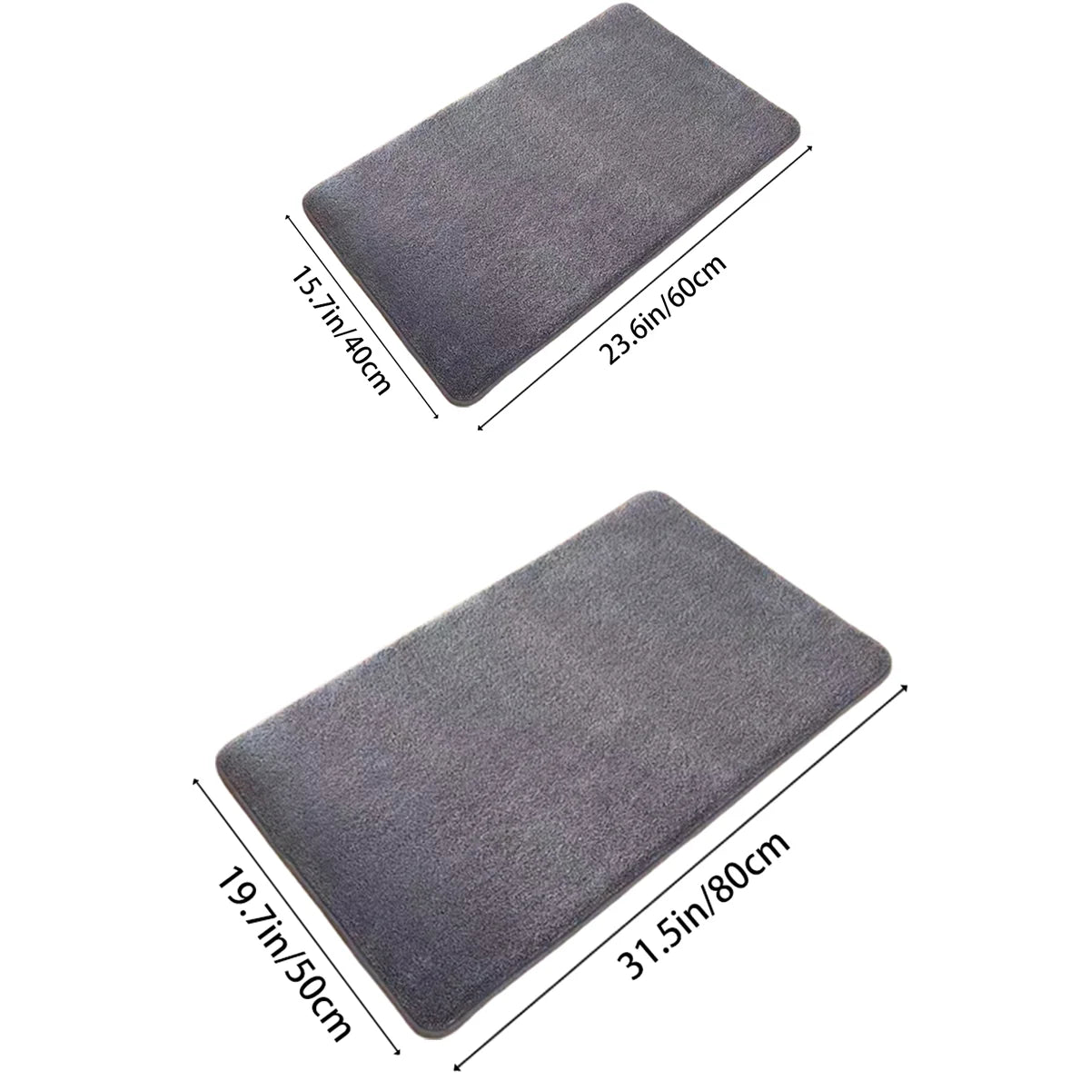 Super absorbent floor mat anti slip coral velvet bathroom