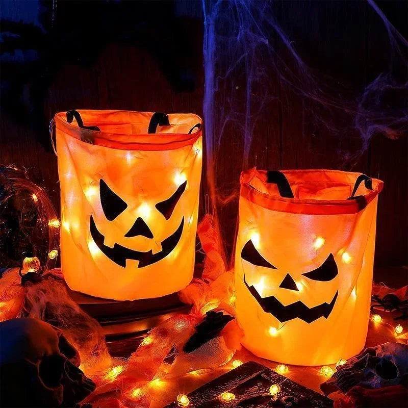 Trick Or Treat Bucket Pumpkin Candy Bags