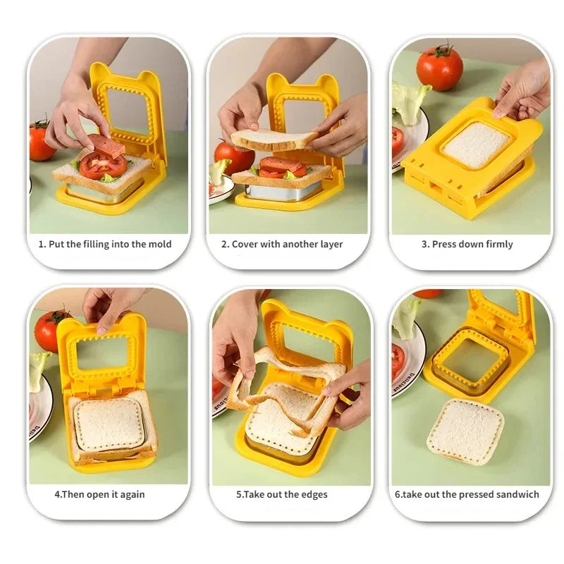 Breakfast Buddy: Sandwich Maker with Fun Shapes