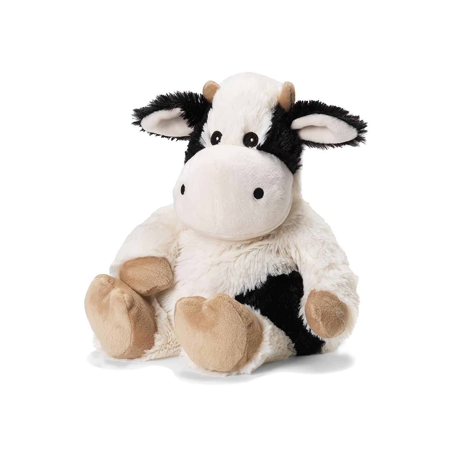 Heatable Cow Plush Toy - Microwaveable Stuffed Animal with Weighted Filling, Soft Polyester Fabric, Ideal for Relaxation and Comfort, Relaxation Toy|Playful Design|Soft Texture