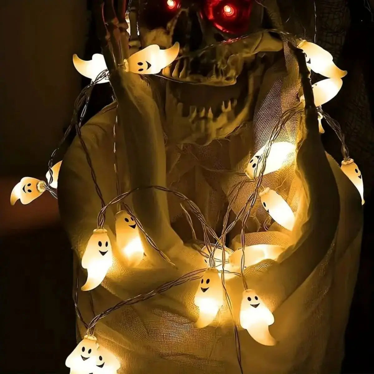 Lights Ghost Halloween Decoration String Lights
