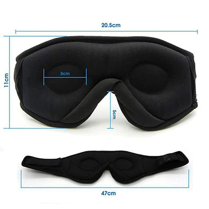 Bluetooth Sleep Mask Headphones – 3D Eye Cover with HD Sound