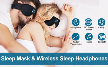 Bluetooth Sleep Mask Headphones – 3D Eye Cover with HD Sound