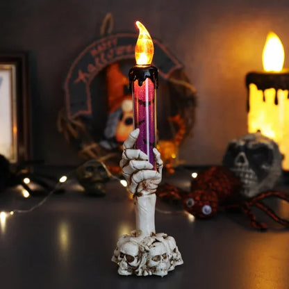 Halloween  Decoration Led Ghost Candlelight Skeleton