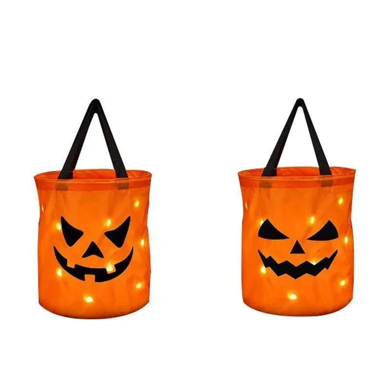 Trick Or Treat Bucket Pumpkin Candy Bags
