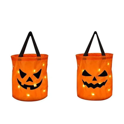 Trick Or Treat Bucket Pumpkin Candy Bags