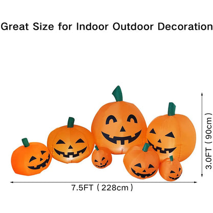 "Halloween Inflatable Pumpkin Pile Outdoor Yard & Garden Décor"