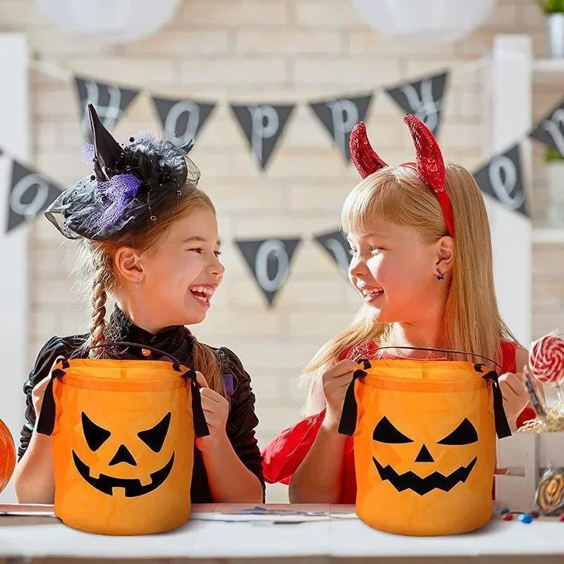 Trick Or Treat Bucket Pumpkin Candy Bags