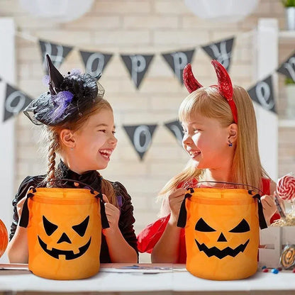 Trick Or Treat Bucket Pumpkin Candy Bags
