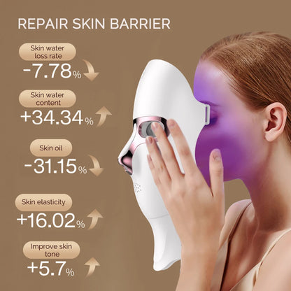 Advanced LED Beauty Mask for Face & Neck – 7 Colors Therapy & Skin Firming