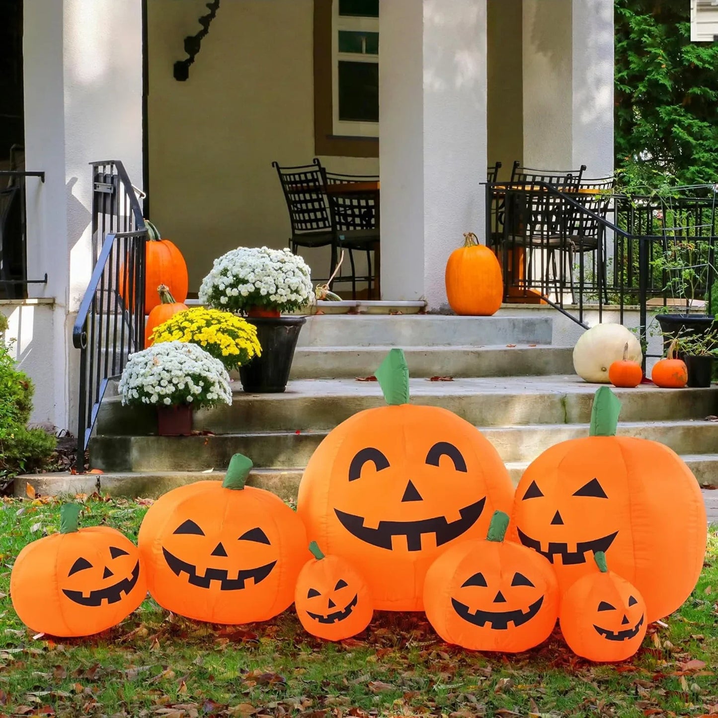 "Halloween Inflatable Pumpkin Pile Outdoor Yard & Garden Décor"