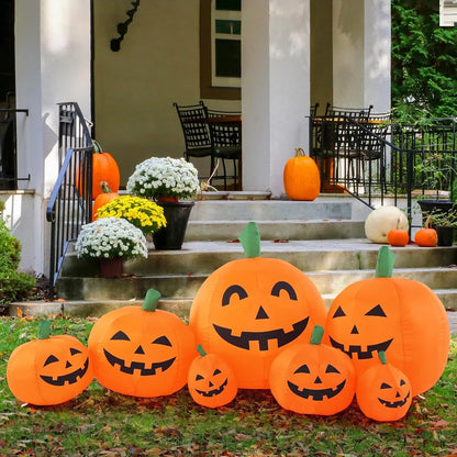 "Halloween Inflatable Pumpkin Pile Outdoor Yard & Garden Décor"
