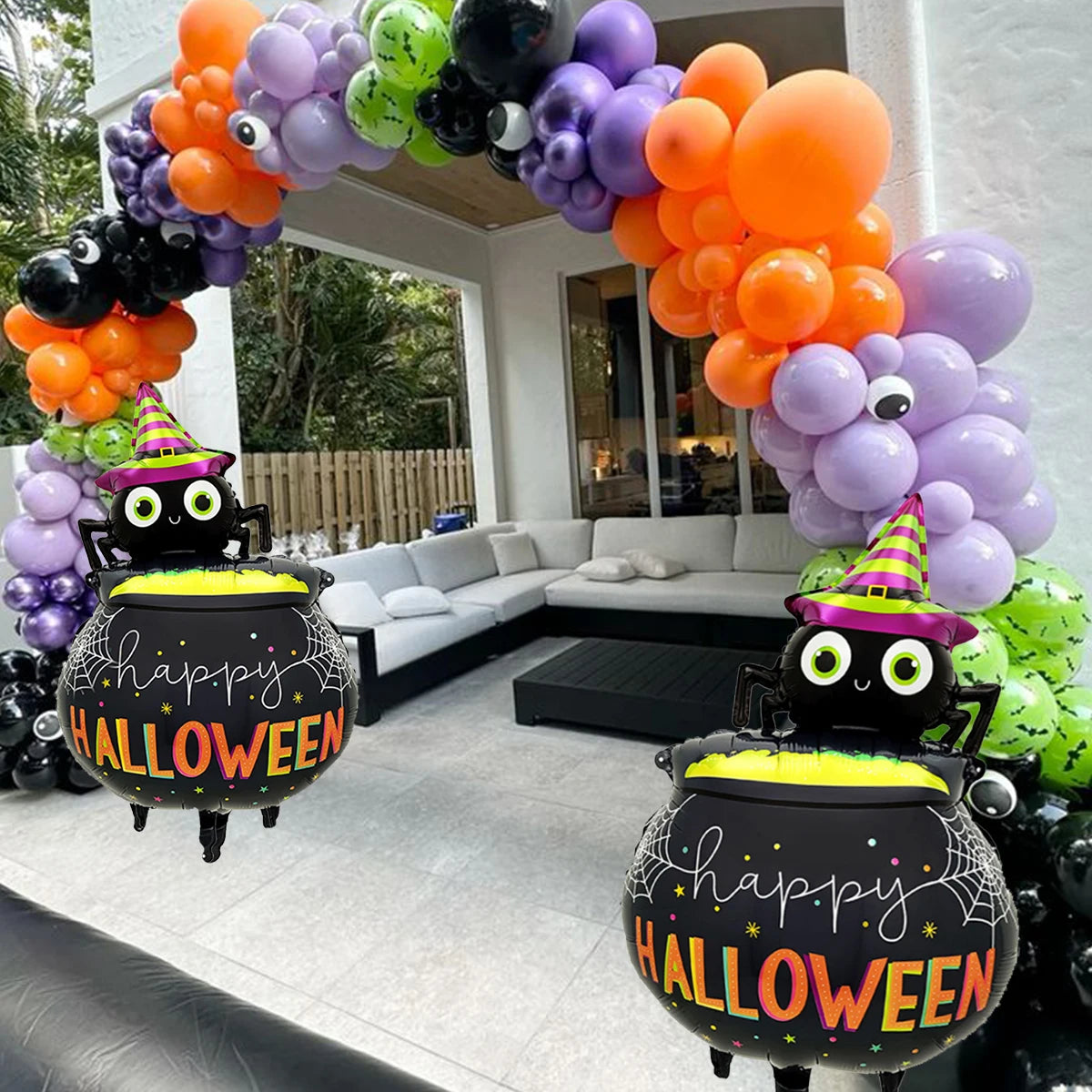 Halloween Spider Medicinal Pot Balloon for Halloween party, birthday party
