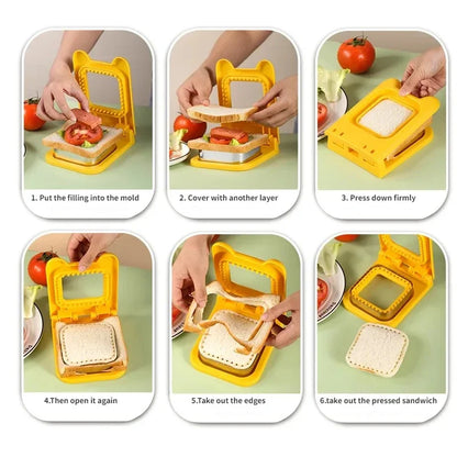 Breakfast Buddy: Sandwich Maker with Fun Shapes